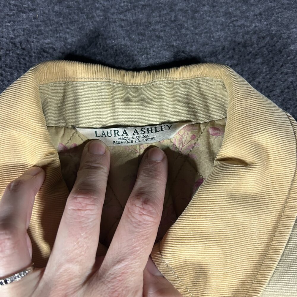 Vintage Barn Coat Jacket Women Size S Beige Corduroy Collar Chore Streetwear See - Picture 14 of 15